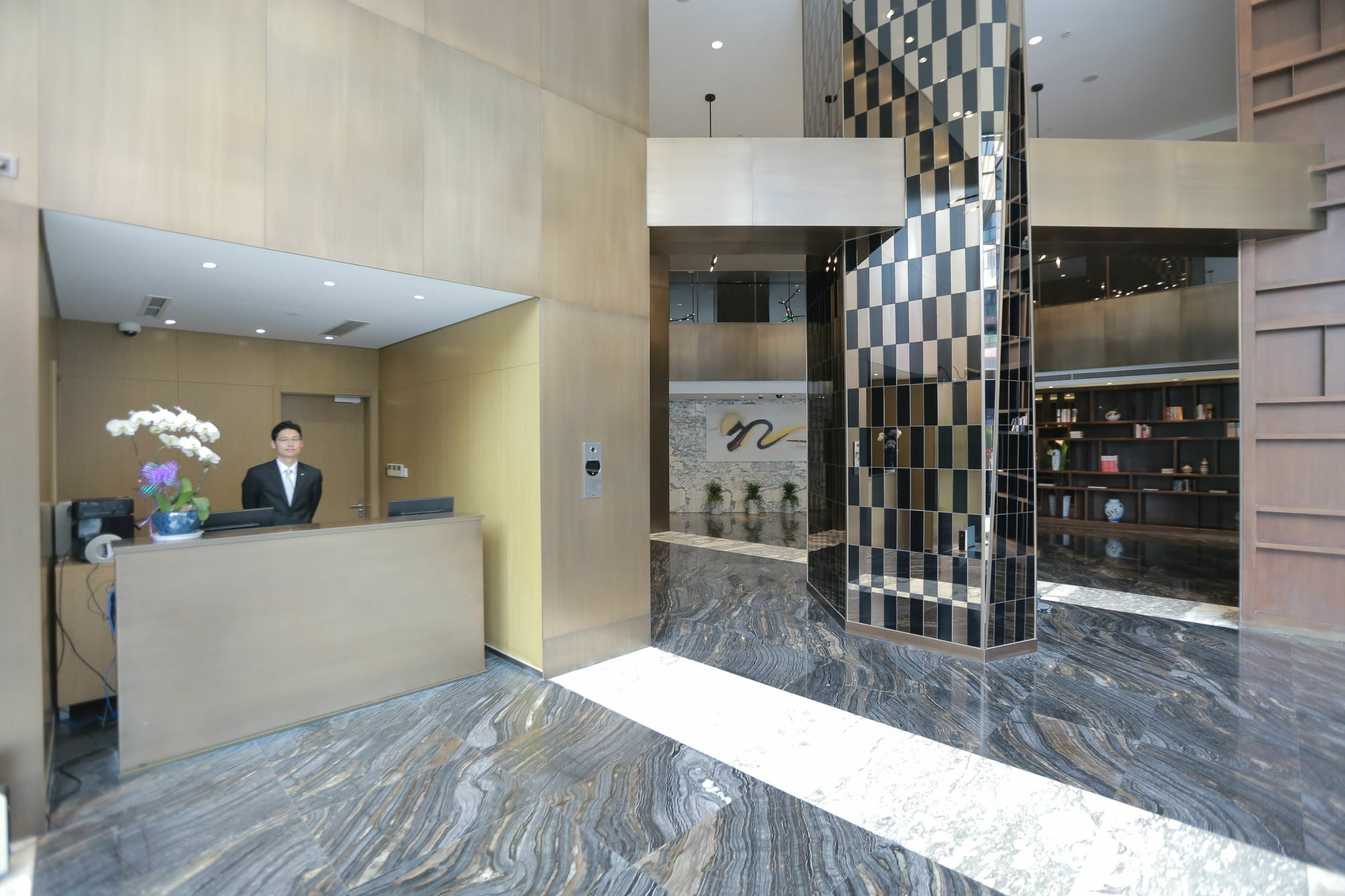 Green Court Residence Jinqiao Diamond Shanghai Exteriör bild